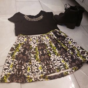 Patterned Wrap Skirt - Princess Vera Wang